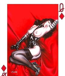 Erotic Playing Cards six - Betty Page for