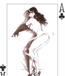 Erotic Playing Cards six - Betty Page for