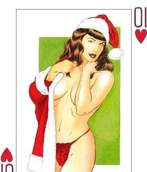 Erotic Playing Cards six - Betty Page for