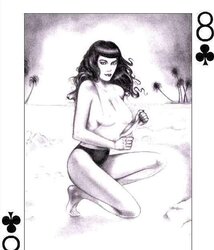 Erotic Playing Cards six - Betty Page for