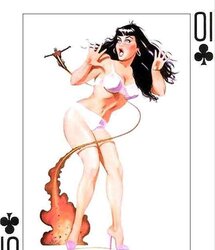 Erotic Playing Cards six - Betty Page for
