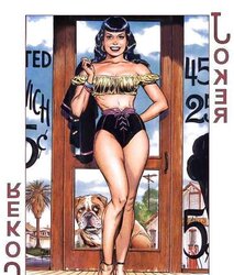 Erotic Playing Cards six - Betty Page for