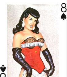 Erotic Playing Cards six - Betty Page for