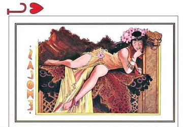 Erotic Playing Cards six - Betty Page for