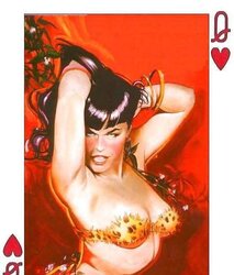 Erotic Playing Cards six - Betty Page for