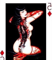Erotic Playing Cards six - Betty Page for