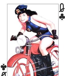 Erotic Playing Cards six - Betty Page for