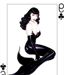 Erotic Playing Cards six - Betty Page for