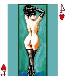 Erotic Playing Cards six - Betty Page for