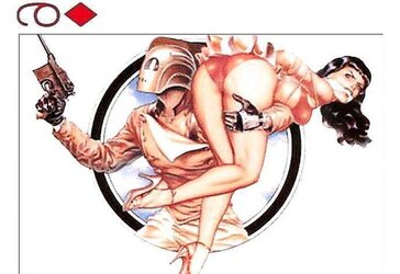 Erotic Playing Cards six - Betty Page for