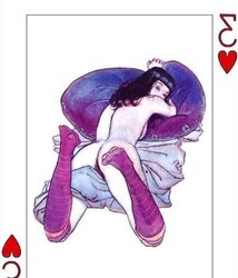 Erotic Playing Cards six - Betty Page for