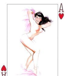 Erotic Playing Cards six - Betty Page for