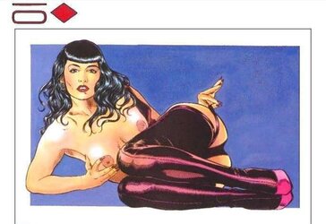 Erotic Playing Cards six - Betty Page for