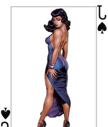 Erotic Playing Cards six - Betty Page for