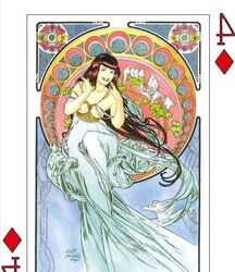 Erotic Playing Cards six - Betty Page for