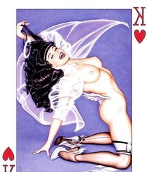 Erotic Playing Cards six - Betty Page for