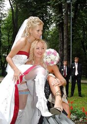 Wedding upskirts