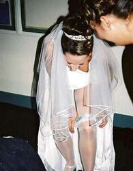 Wedding upskirts