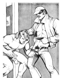 Brutal Visitor by Tom of Finland