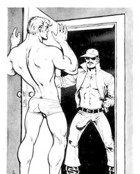 Brutal Visitor by Tom of Finland