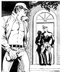 Brutal Visitor by Tom of Finland