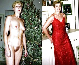 Clothed - Disrobed Unshaved Chicks