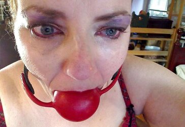 Ball-Gagged Big-Titted PLUMPER