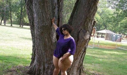 Outdoors With SSBBW RedBone L.A. Gurl
