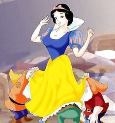 Erotic Cartoons trio - Snow White Photos