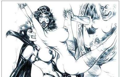 Erotic Cartoons trio - Snow White Photos