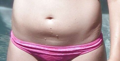 Teenager camel toe
