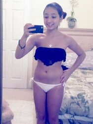 Teenager camel toe