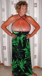 Big-Boobed mature femmes clad.