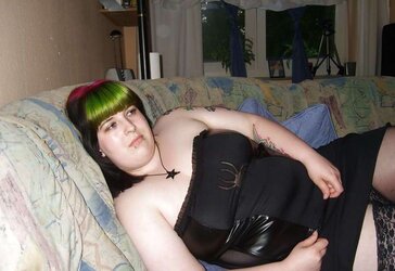 Immense Green Hair Punk Super-Bitch