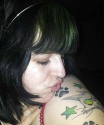 Immense Green Hair Punk Super-Bitch
