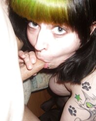 Immense Green Hair Punk Super-Bitch