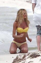 Candice Swanepoel VS swimsuit shoot in St Barts