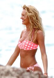 Candice Swanepoel VS swimsuit shoot in St Barts