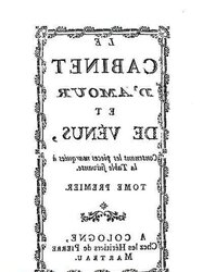 Erotic Book Illustrations trio - Cabinet of Amor and Venus