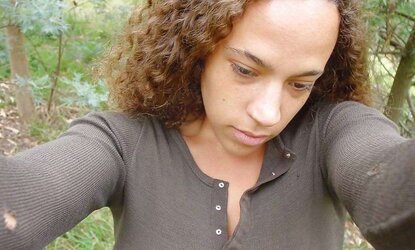 Ebony Teenager - Pretty Creole Hippie Female With Sensitive Chubby Body