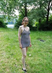 Mischievous mummy reveal her assets outside fake penis