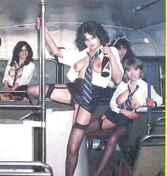 Retro schoolgirl tramps