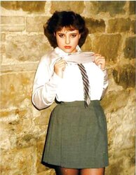 Retro schoolgirl tramps