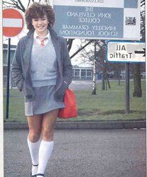 Retro schoolgirl tramps
