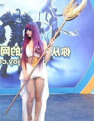 Cameltoe Boso Upskirt Cosplay