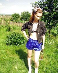 Web Favs: Glossy Nylon Cut-Offs