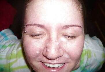 Jism on my wifes face