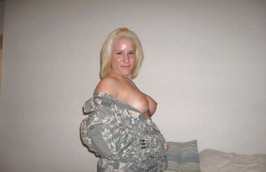 Chesty Ash-Blonde Army Wifey
