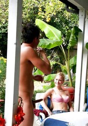 Women checking strangers hard-ons