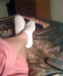 My ex soles cunt and white ankle socks